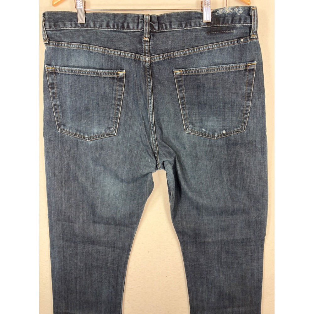 Lucky Brand 363 Vintage Straight Jeans Mens 35x32 Dark Wash Denim Blue - Picture 6 of 10
